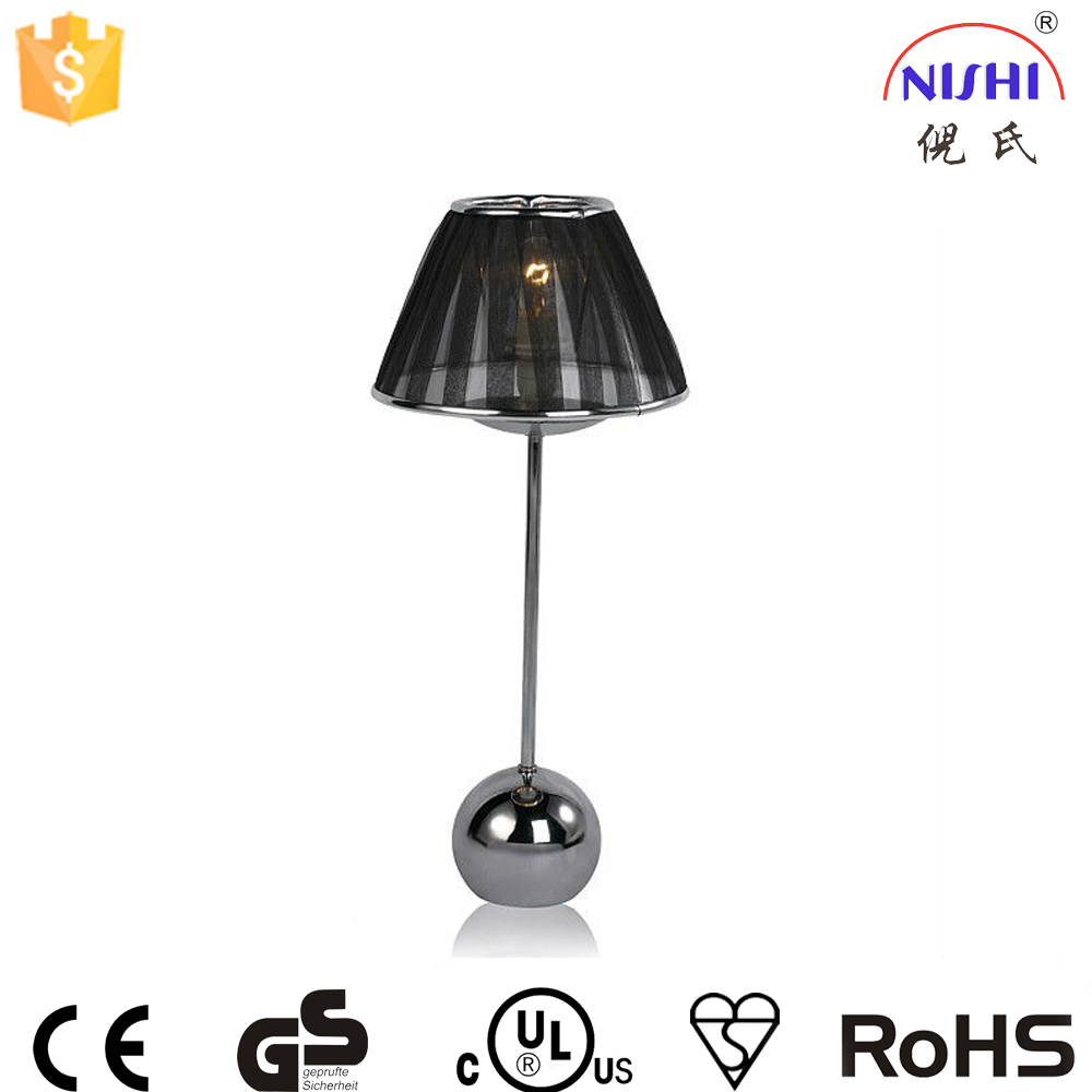 2016 decorative touch table lamp black shade lamp NS-121137