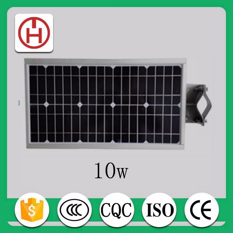 China manufacturer 10w all in one solar street light with CE&RoHS