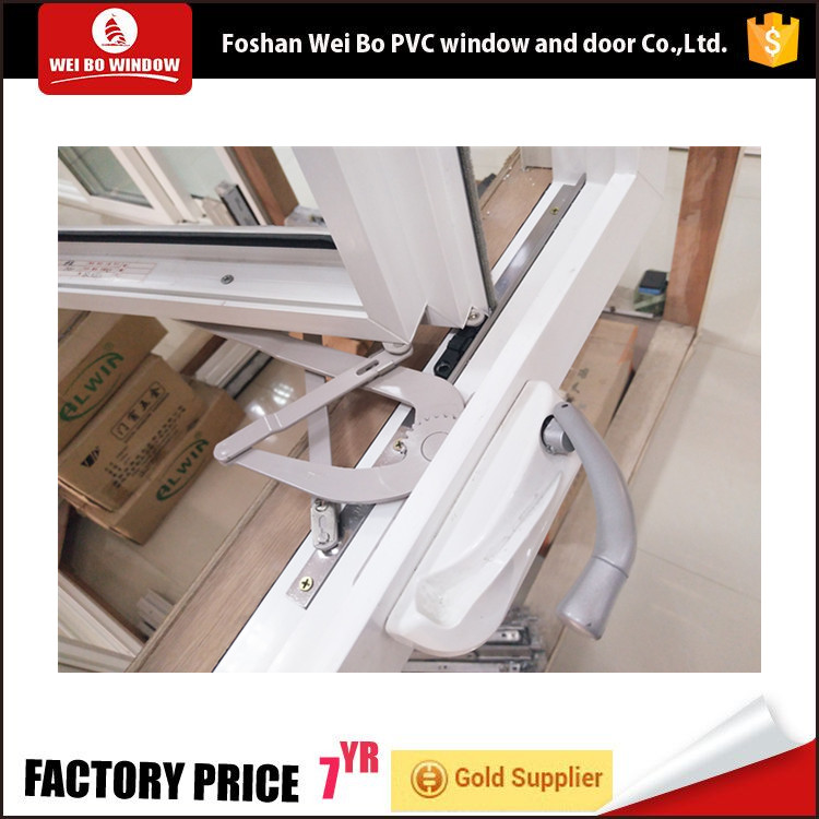 Conch brand pvc hurricane impact Crank manual casement  windows