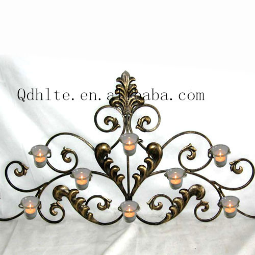 Decor furniture Wrought iron candle holder manufacturer price