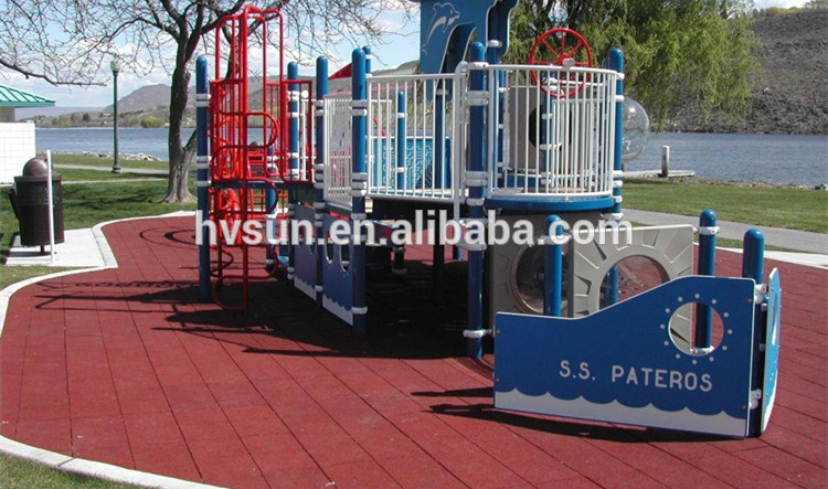 2018 China Best Quality and Anti-slip outdoor safety kindergarten kids play rubber tile