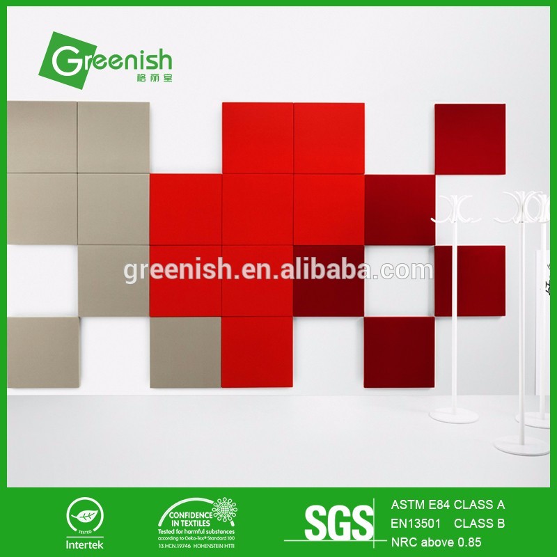 Greenish polyester fiber acoustic panel