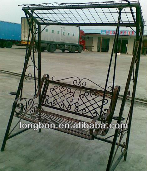 2013 Top-selling wrought iron swing design for garden