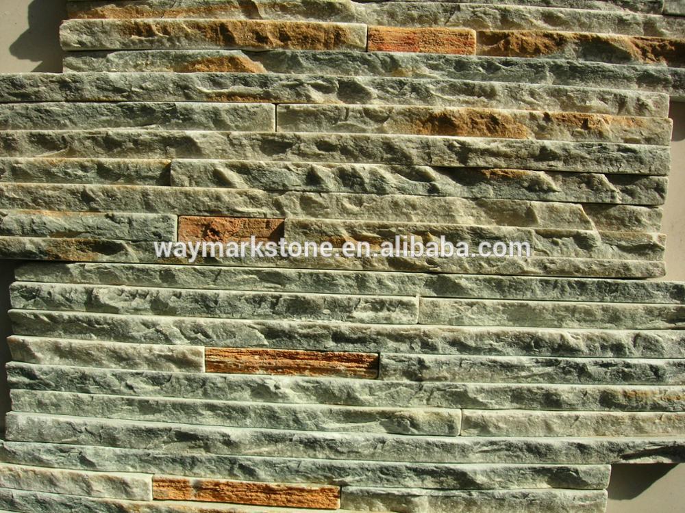 Landscape quartz waterfall stone natural cultured panel wholesale WP-ZB14