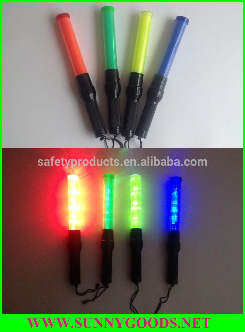 road safety yellow police led baton light