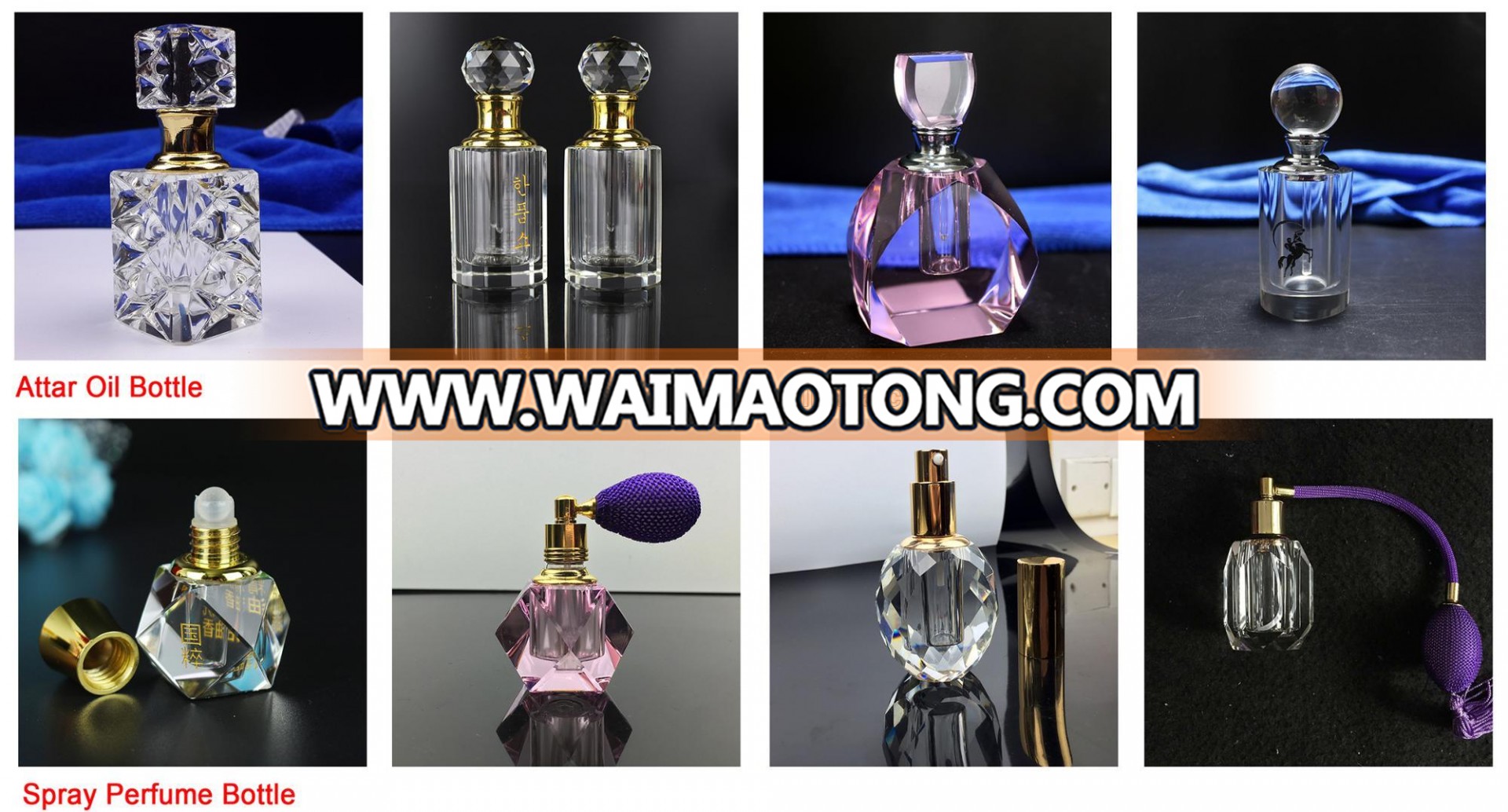 New Coming 3ml Empty Crystal Perfume Bottle for Attar Oil