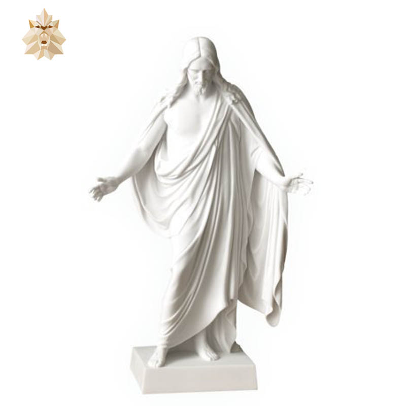 White Marble Jesus Christ Sculpture Carving NTBA-004