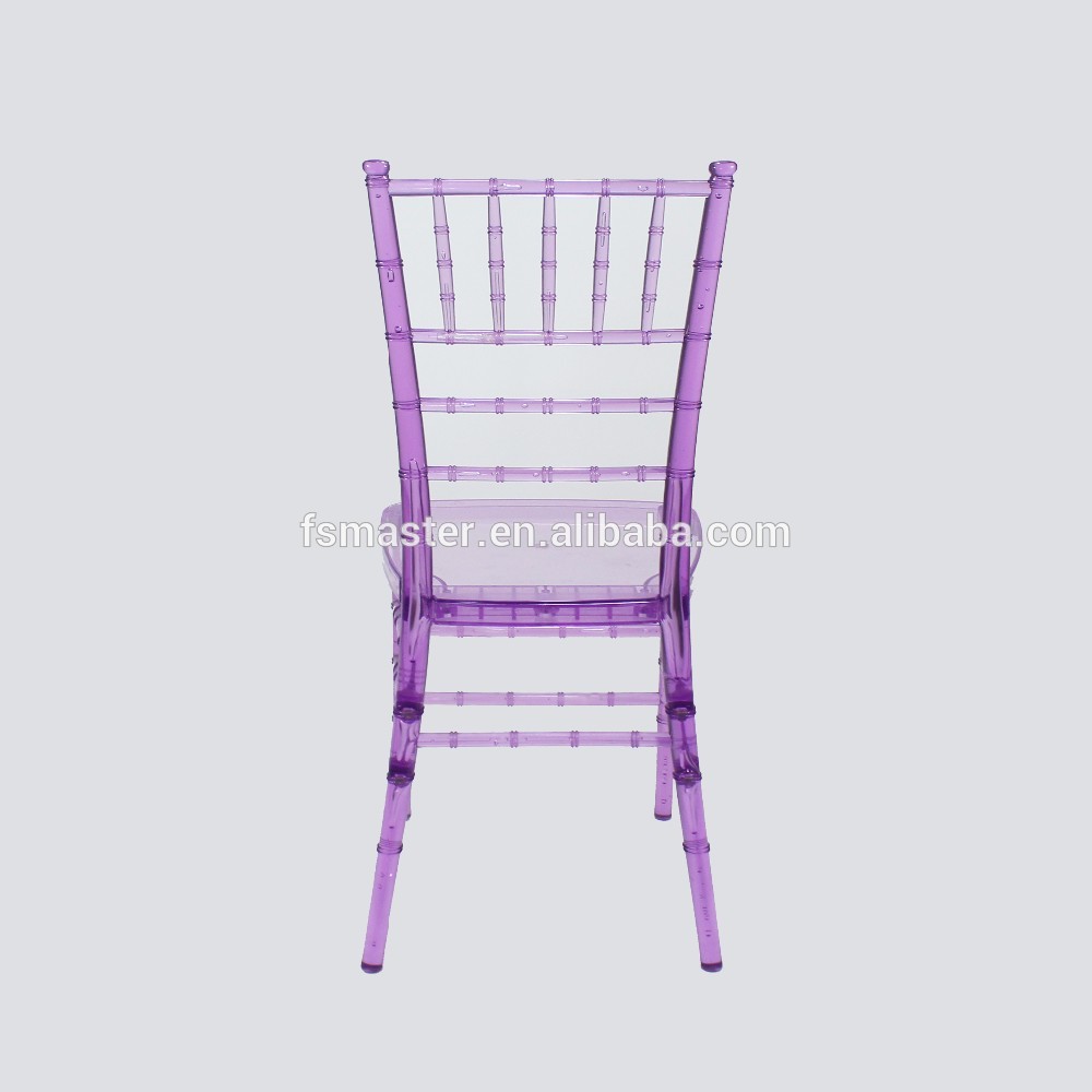 hot sale clear banquet outdoor transparent tiffany chiavari plastic chair