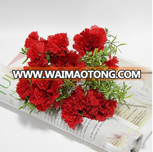 Best selling 20 heads artificial carnation for Mother's day