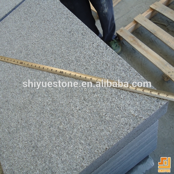 China dark grey G654 Granite outdoor granite floor tile car parking thick floor tile