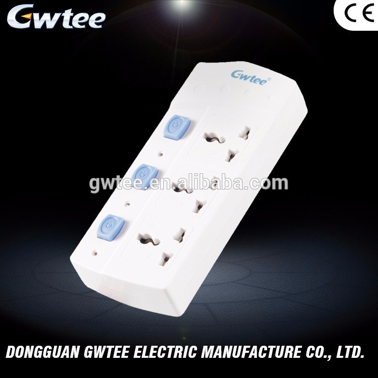 GWTEE supply white high quality creative electric extension sockets GT-6185A