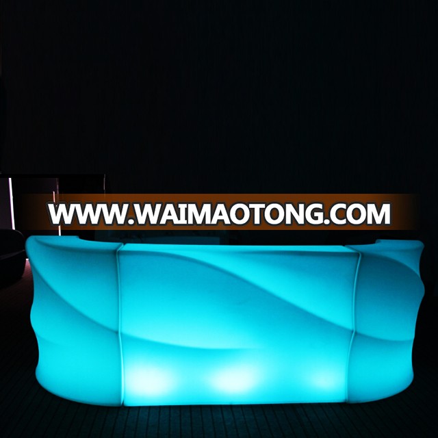 Wholesale lounge bar furniture lighted-up LED Bar Counters DJ Counter with 16 Colors Changing