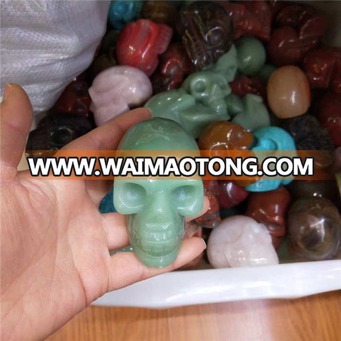 wholesale variety large natural agate  crystal skulls, children head crystal skulls