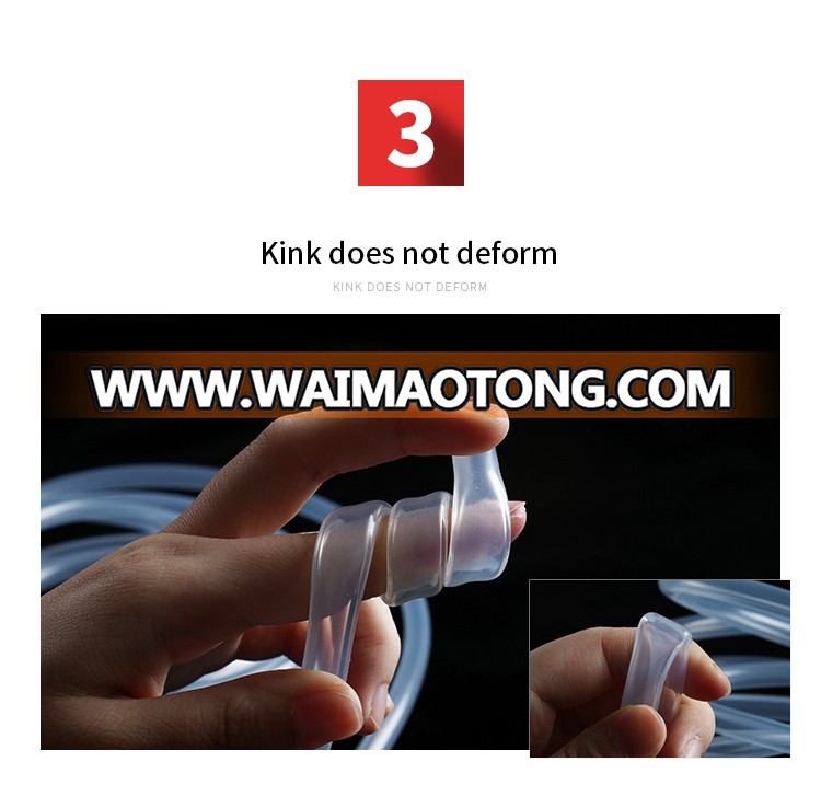 China professional clear medical silicone pipe tubes