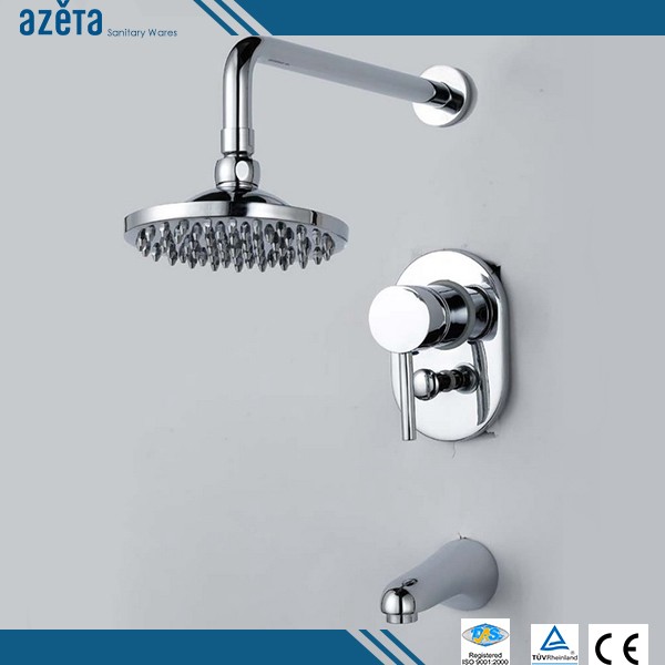 In-Wall Mounted Concealed Hidden Bath Shower Bathtub Faucet