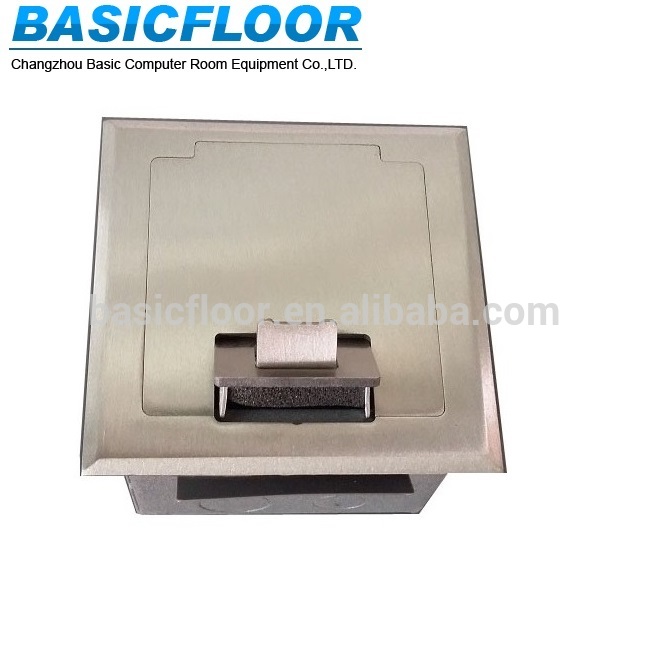 Wholesale custom silver outlet stainless steel access floor box