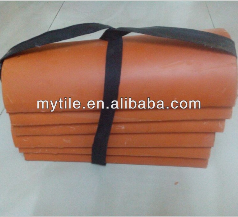 Red Terracotta Roof Tiles Semi-cylindrical Tiles Construction Material M1805