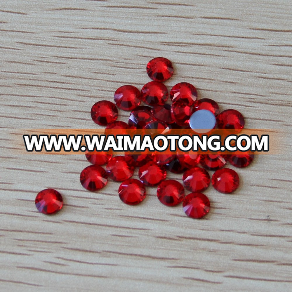 SS30 red color hot fix rhinestone new good quality factory sale flat back rhinestone