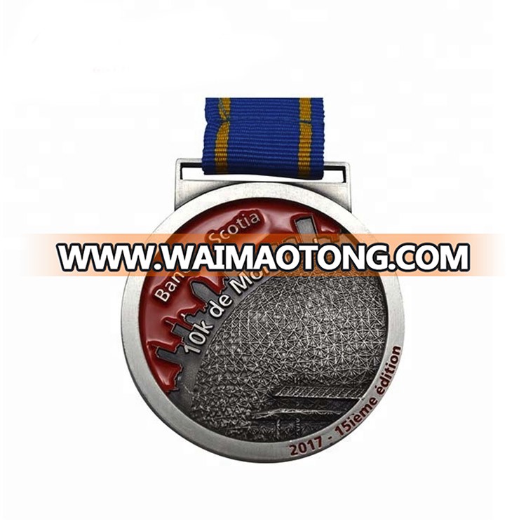 Wholesale die cast custom enamel customized military championship competition medals