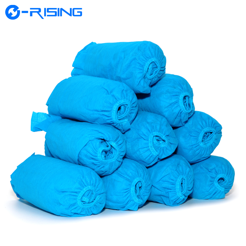 Hot Sale Blue Disposable Nonwoven Shoe Cover For Cleanroom Workshop