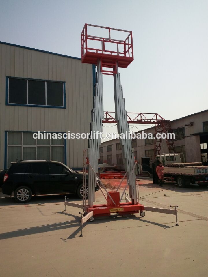 Aluminum alloy single person hydraulic lift