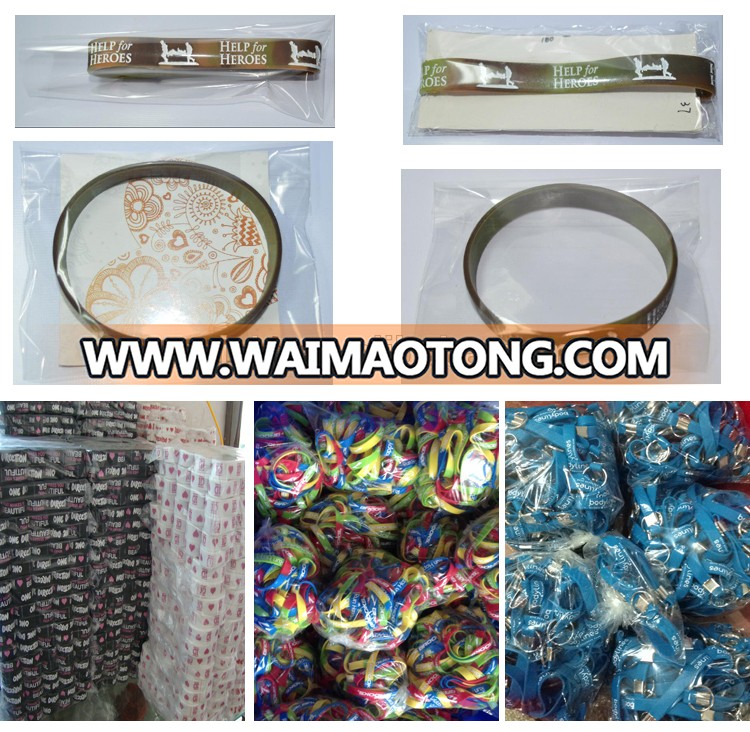 China manufacture good price silicone wristbands,fashion bangle,charm bracelet