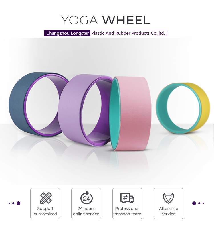 High Density 32x32x13cm Colorful Eco friendly TPE/ABS Yoga wheel