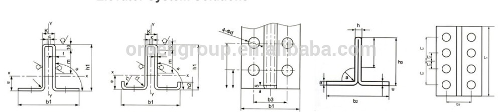 Elevator Shaft components/Passenger lift solid guide rail