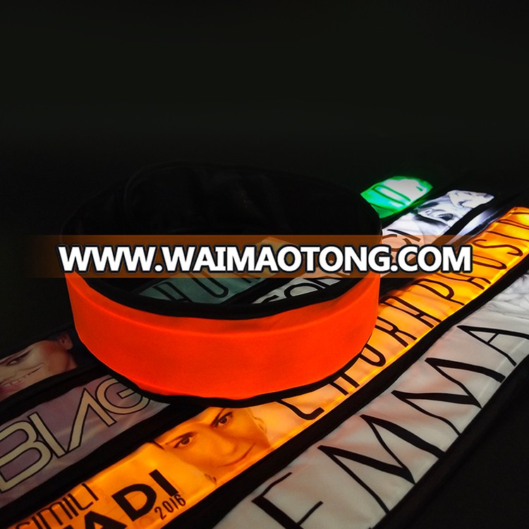 Concert party supply custom logo colorful flashing LED headband