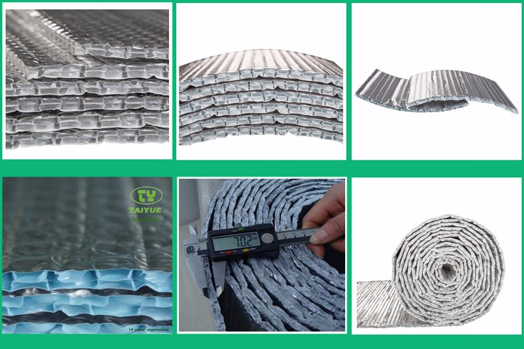 Building construction material aluminum foil bubble insulation sheet