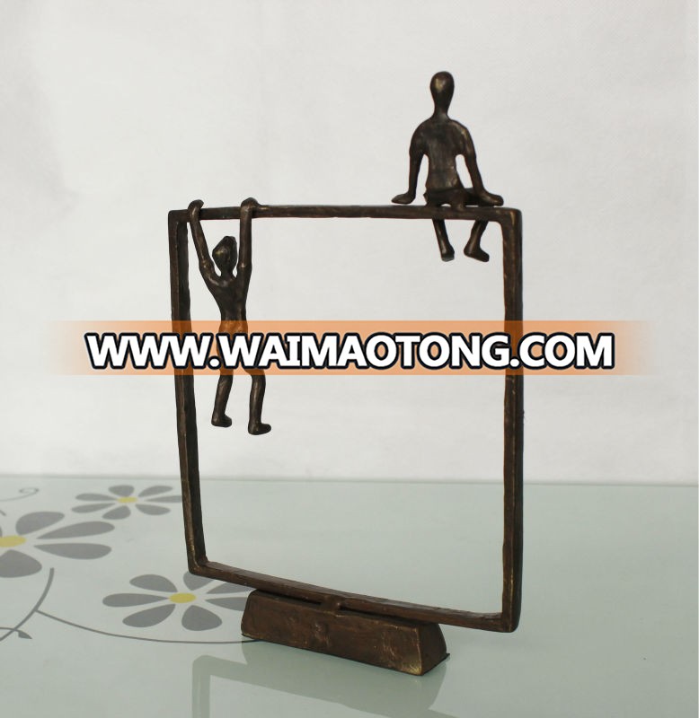 cast iron metal arts and crafts bronze sculptures for home decoration