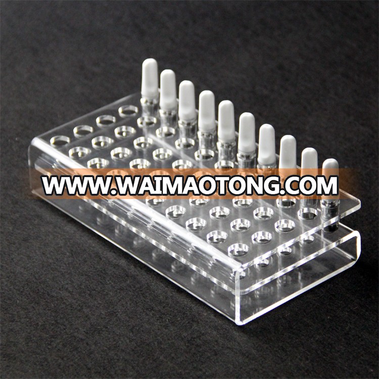 acrylic display stand 3 tier CBD display or atomizer stand Acrylic e cig display clear stand shelf holder