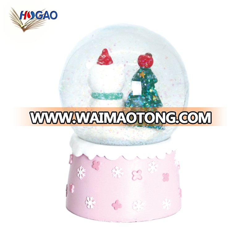 Christmas Snow Globe Teddy Bear Mini Water Ball Xmas Ornamental Decoration Gift