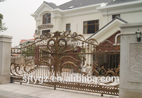 Excellent iron housing gate,wrought iron gate grill design