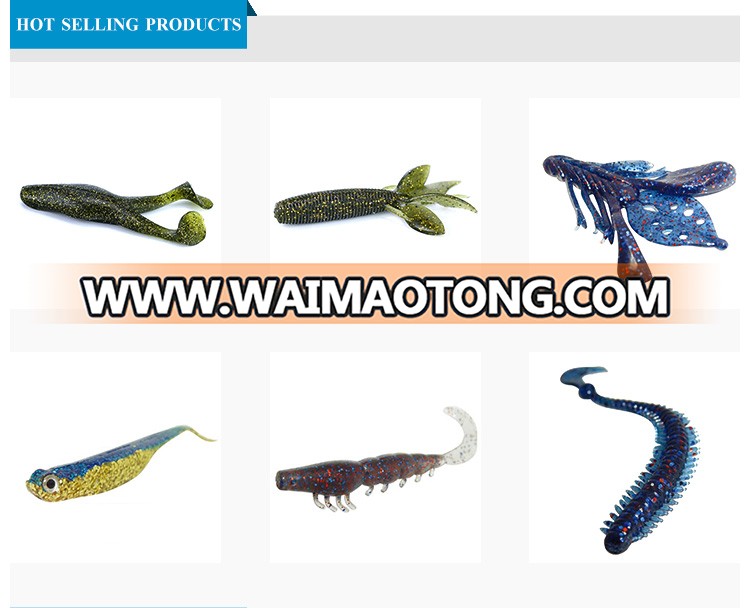 China fishing tackle silicone fishing lure shad soft lure