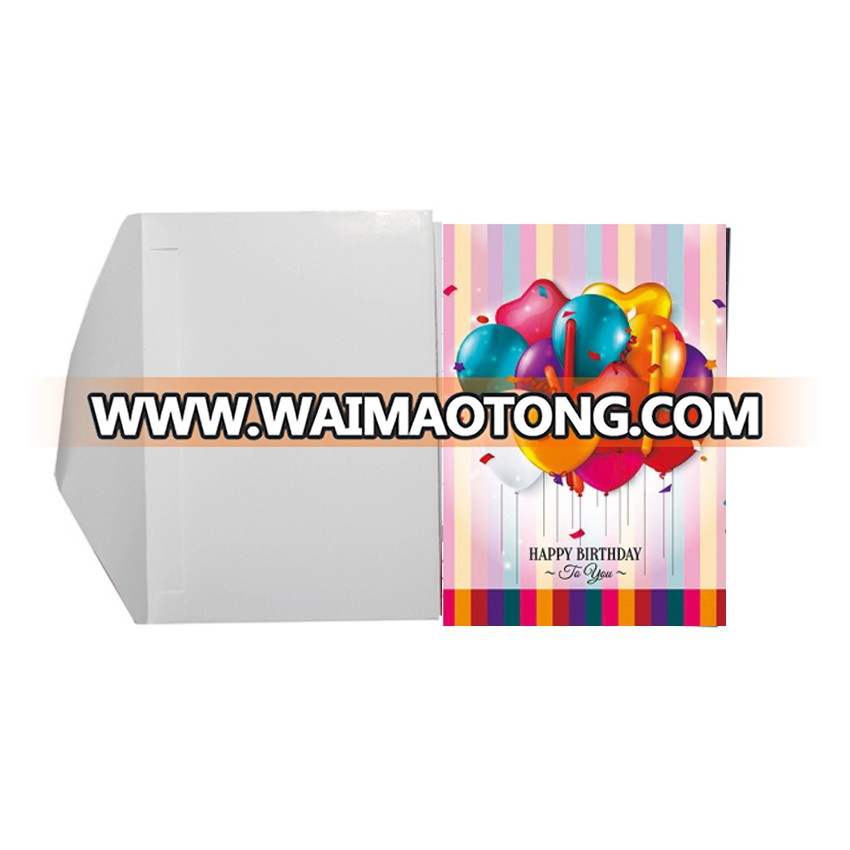 2019 newest sale 3D greeting cards with envelope 3D effect picture with birthday of wedding card