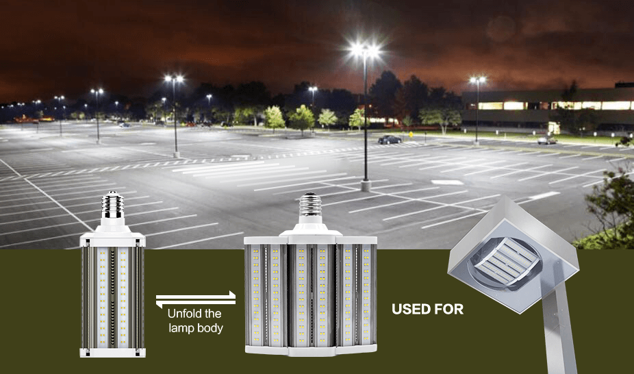 Corn bulb led E39 5000k 110w one directional shoebox led street light replacement 400w HID