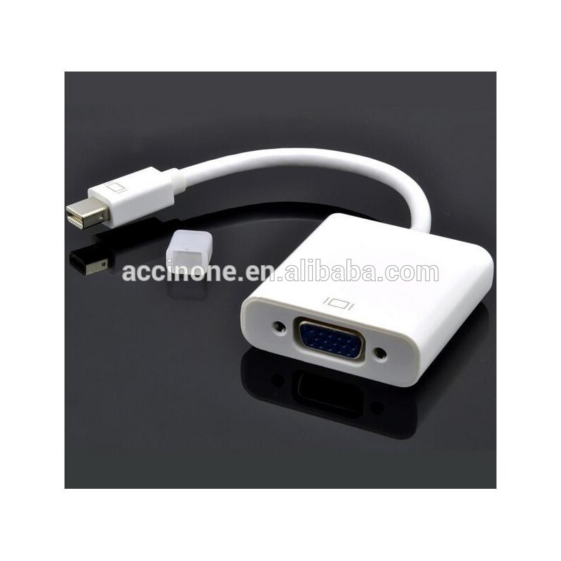 Male to Female Thunderbolt Mini DisplayPort DP to VGA Cable Adapter Converter For Macbook Pro Air iMac Mini