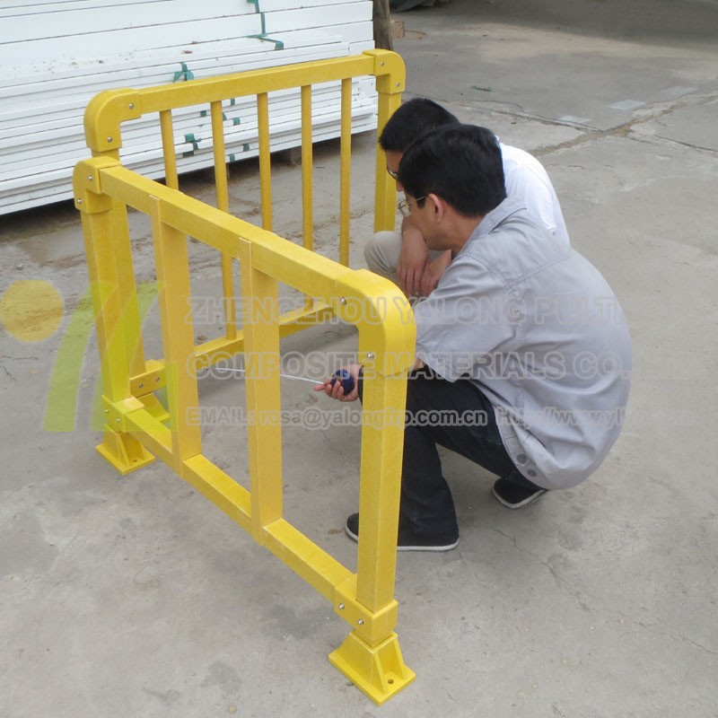 Pultruded frp handrail fiberglass Working platforms & system, industrial grating stairs for platform