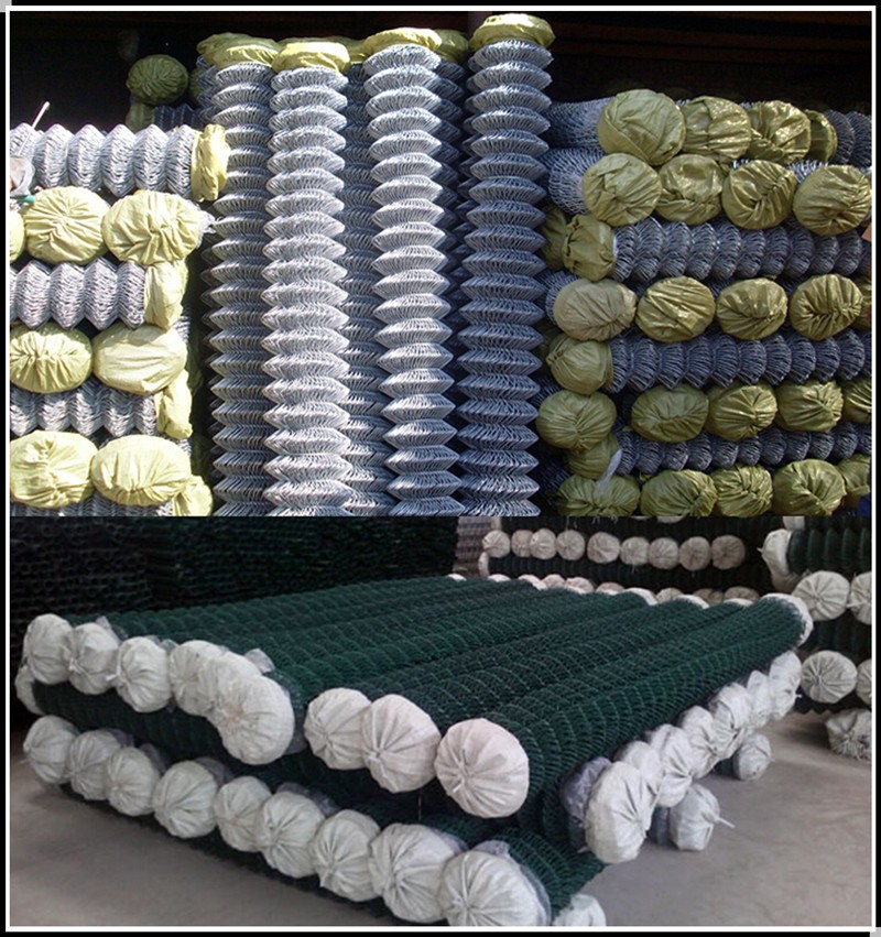 PVC-coated construction chain link fence