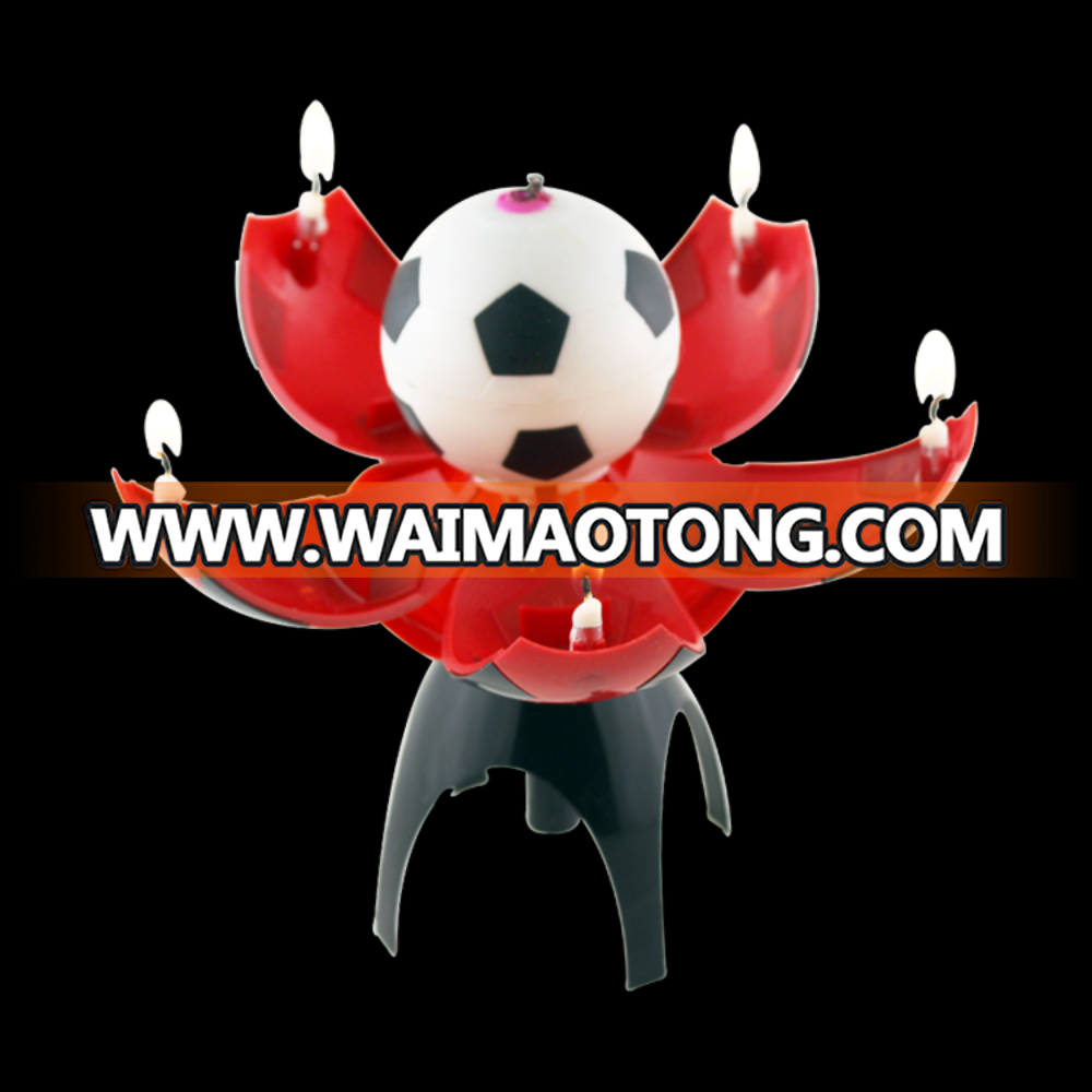 High Quality And Cheaper Price Football Birthday Candle Clear Floating Candles Firework