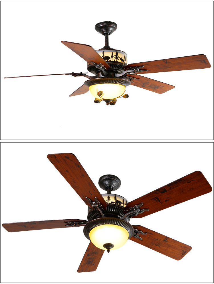 Ceiling Fans Item Type and iron Lamp Body Material Ceiling fan light