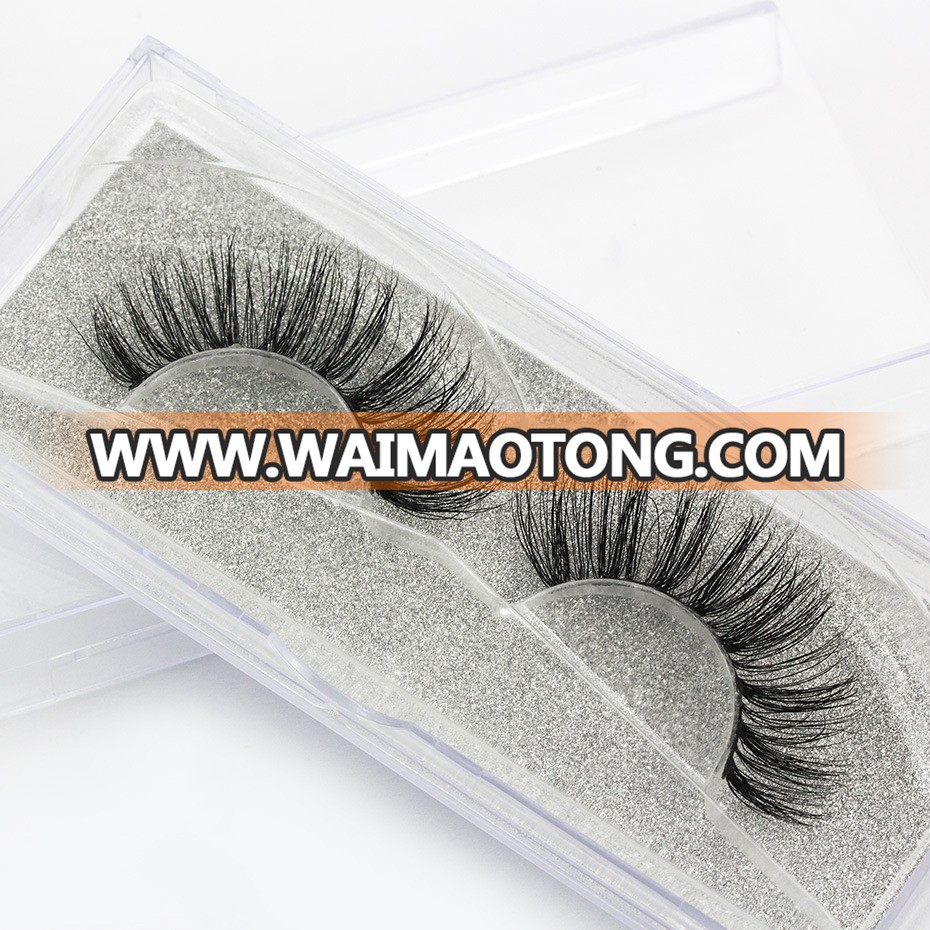 Clear band eyelashes mink 3d lashes private label