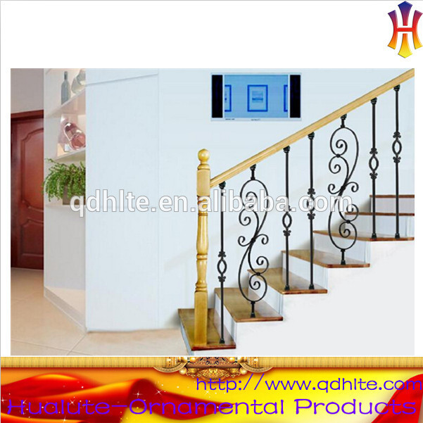 New design wrought iron stair railings wholesale