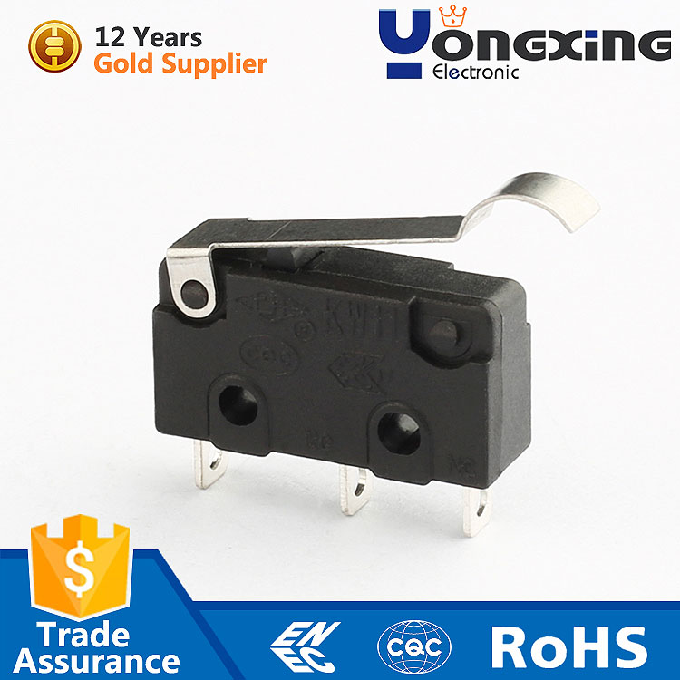 hot sale china professional factory  t125 5e4 Black micro switch for cabinet lock