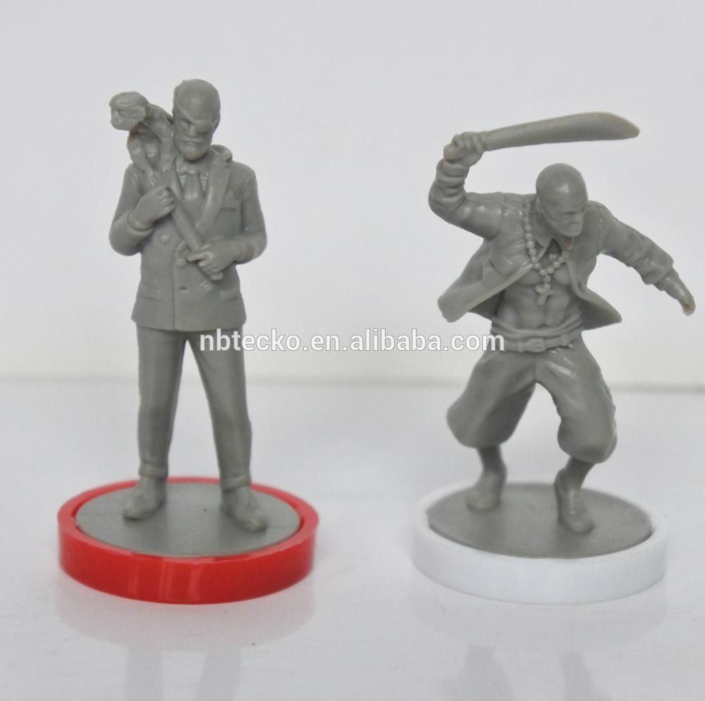 Plastic 3D customized board game miniatures table game figures