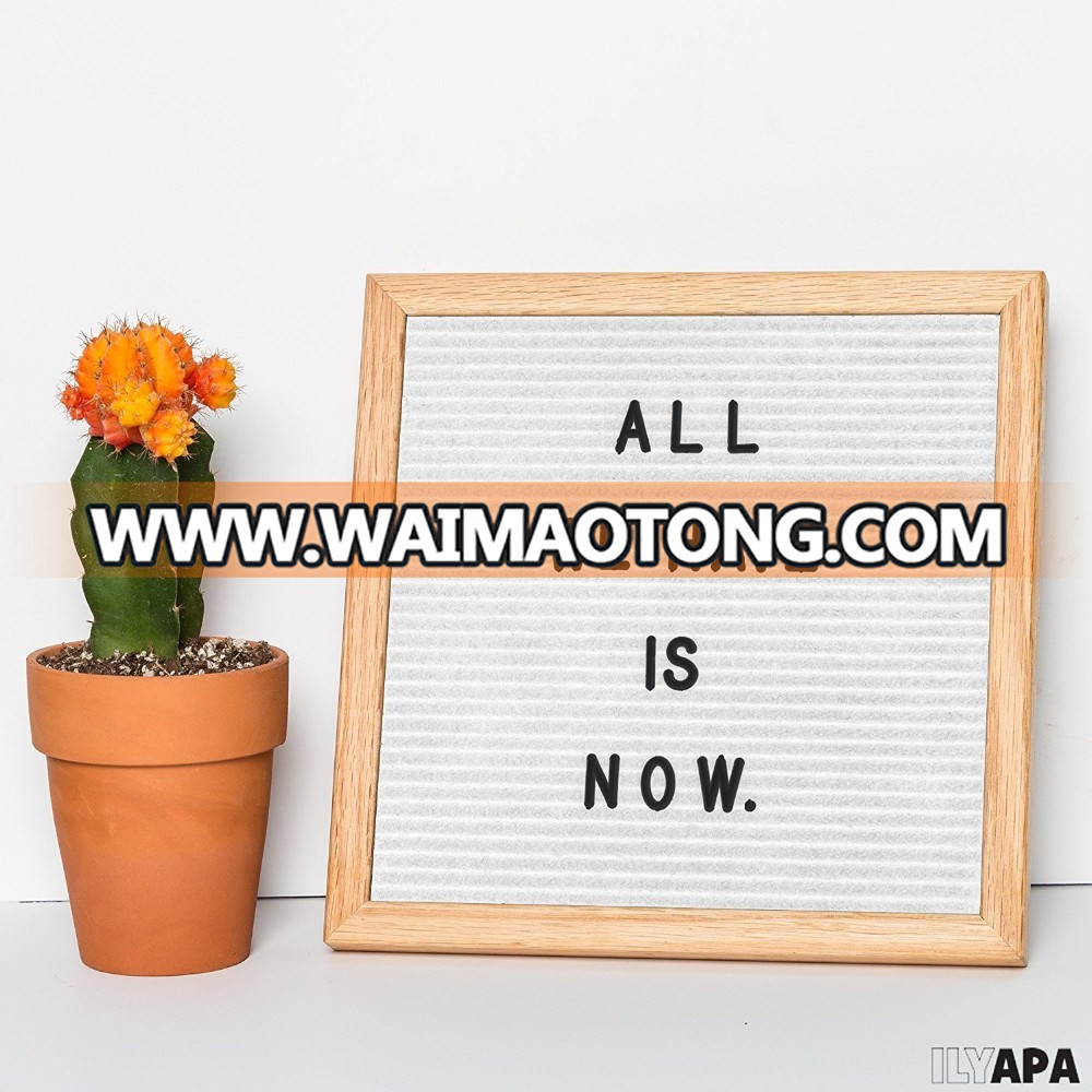 Hot sale white felt letter board with 340 letters and hook