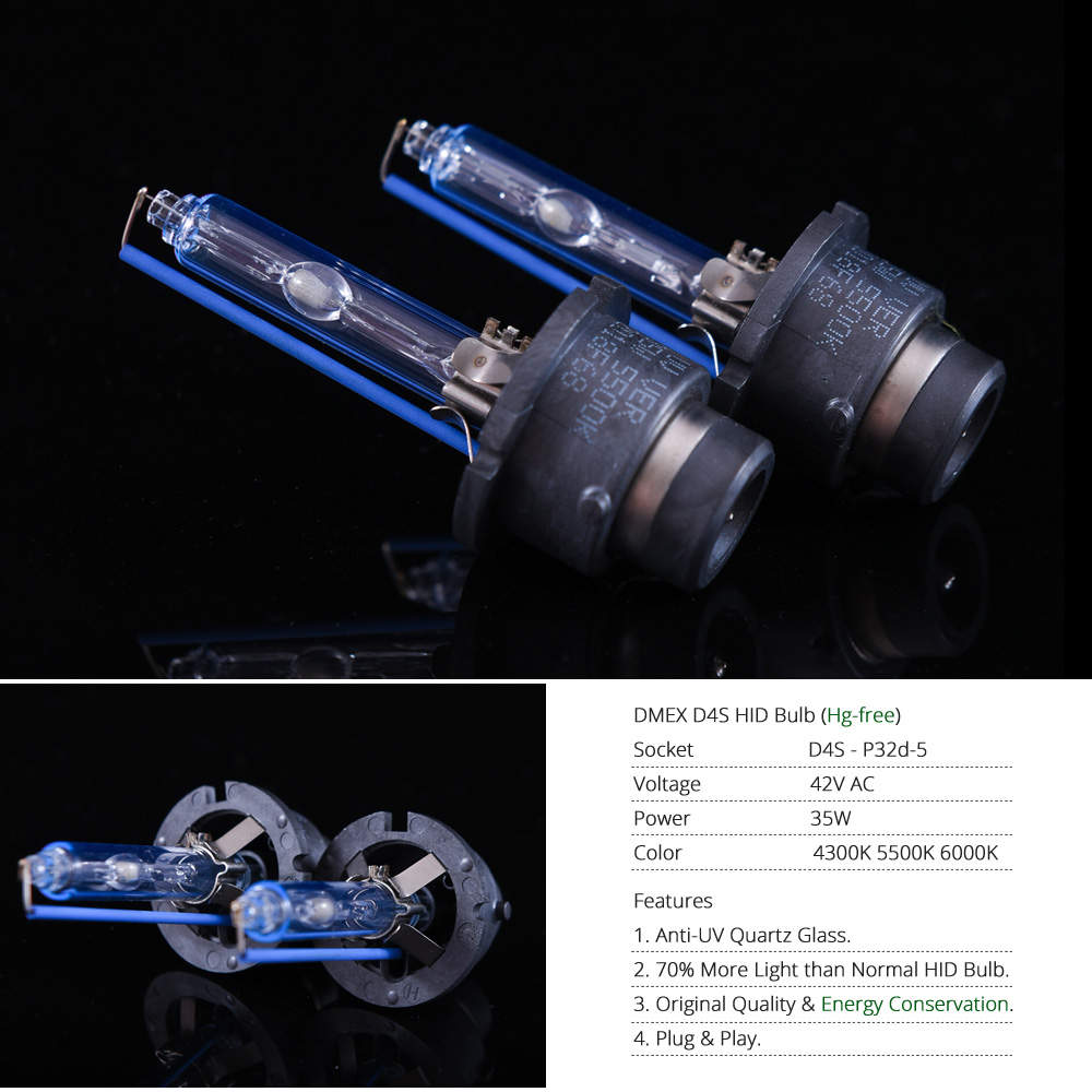 DMEX High Quality D2S Xenon Lamp Bulb D2S 35W HID Bulb