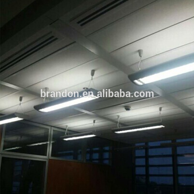 Modern fancy 4 Fluorescent Tubes Aluminum Parabolic Louver Lens Lignthing Suspended light fixture of ceiling