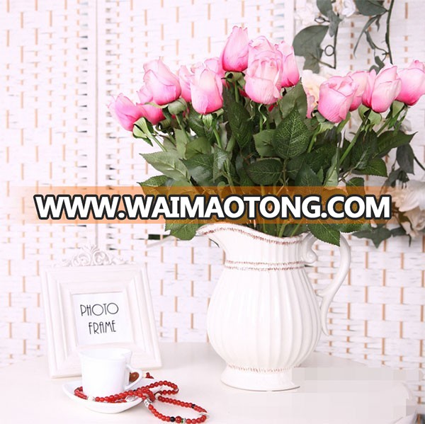 High quality real touch artificial rose flower for wedding decoration